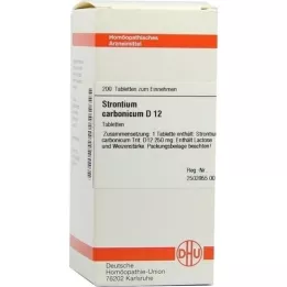 STRONTIUM CARBONICUM D 12 tablet, 200 ks