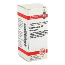 CINNABARIS D 10 globulí, 10 g
