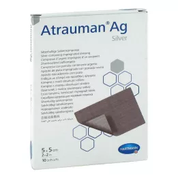 ATRAUMAN Sterilní obklady Ag 5x5 cm, 10 ks