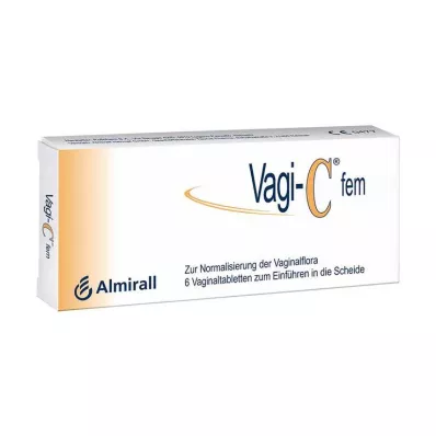 VAGI C Fem vaginální tablety, 6 ks VAGI C Fem vaginální tablety, 6 ks