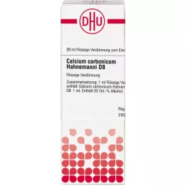 CALCIUM CARBONICUM Hahnemanni D 8 Ředění, 20 ml