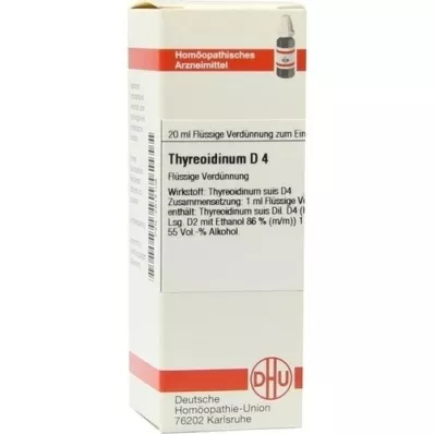 THYREOIDINUM D 4 ředění, 20 ml