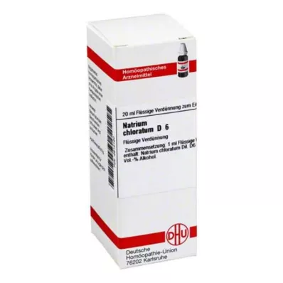 NATRIUM CHLORATUM D 6 Ředění, 20 ml NATRIUM CHLORATUM D 6 Ředění, 20 ml