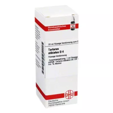 TARTARUS STIBIATUS D 4 ředění, 20 ml