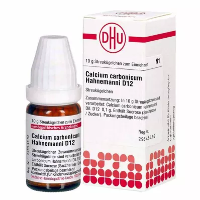 CALCIUM CARBONICUM Hahnemanni D 12 globulí, 10 g