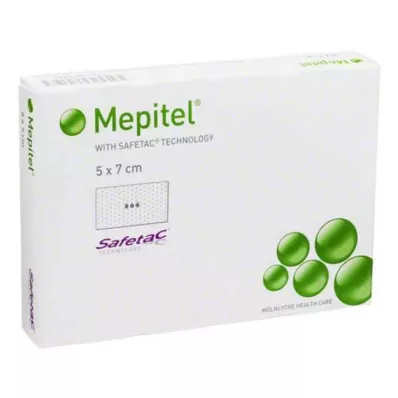 Mepitel silikonový síťovaný obvaz 5x7cm sterilní, 5 ks