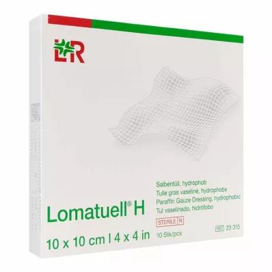 LOMATUELL H Mastný tyl 10x10 cm sterilní, 10 ks