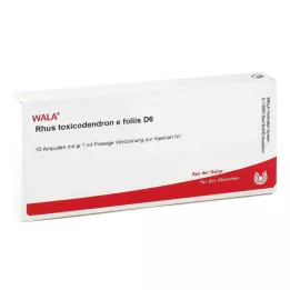RHUS TOXICODENDRON E foliis D 6 ampulí, 10X1 ml