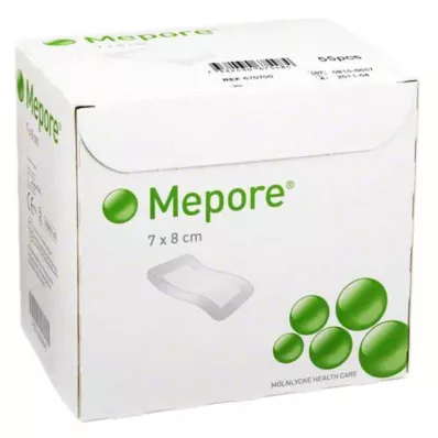 MEPORE Sterilní obvaz na rány 7x8 cm, 55 ks MEPORE Sterilní obvaz na rány 7x8 cm, 55 ks