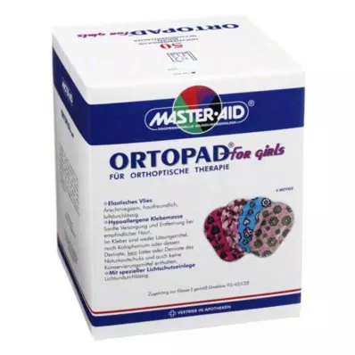 ORTOPAD pro dívky běžné okluzní náplasti na oči, 50 ks