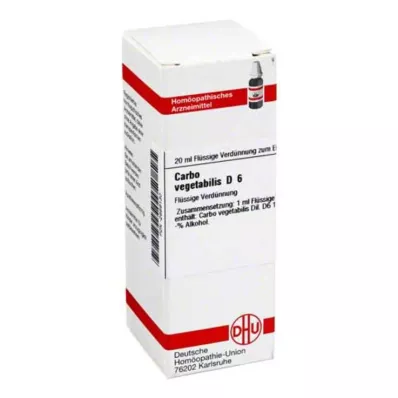 CARBO VEGETABILIS D 6 Ředění, 20 ml