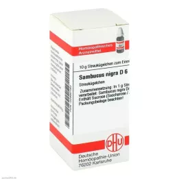 SAMBUCUS NIGRA D 6 globulí, 10 g