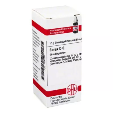 BORAX D 6 globulí, 10 g BORAX D 6 globulí, 10 g