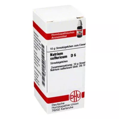 NATRIUM SULFURICUM D 6 globulí, 10 g