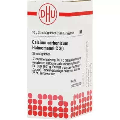 CALCIUM CARBONICUM Hahnemanni C 30 globulí, 10 g