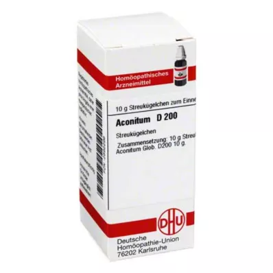 DHU Aconitum D 200 globule, 10 g DHU Aconitum D 200 globule, 10 g