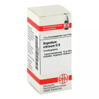 ARGENTUM NITRICUM D 8 globulí, 10 g