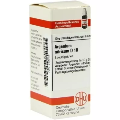 ARGENTUM NITRICUM D 10 globulí, 10 g