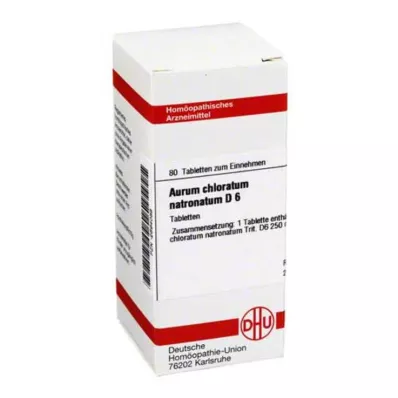 AURUM CHLORATUM NATRONATUM D 6 tablet, 80 ks