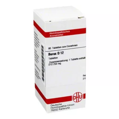 DHU Borax D 12 tablet, 80 ks