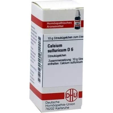 CALCIUM SULFURICUM D 6 globulí, 10 g