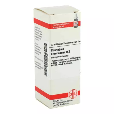 CEANOTHUS AMERICANUS D 2 Ředění, 20 ml