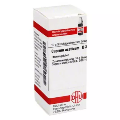 CUPRUM ACETICUM D 30 globulí, 10 g