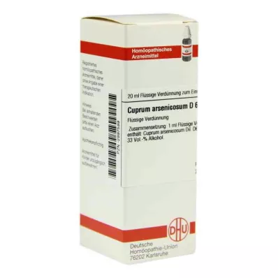 Cuprum Arsenicosum D6 ředění (20 ml)