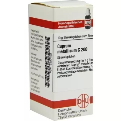 CUPRUM METALLICUM C 200 globulí, 10 g