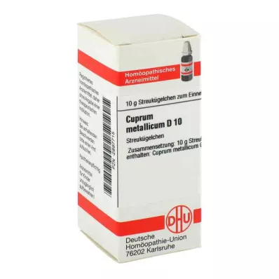 CUPRUM METALLICUM D 10 globulí, 10 g