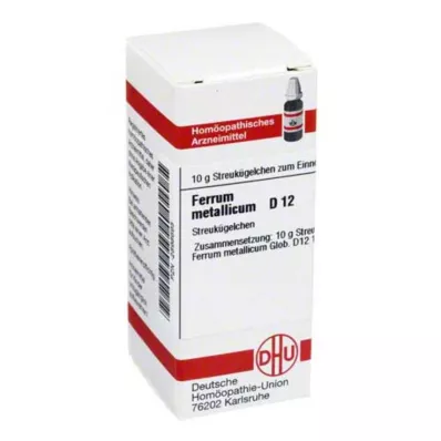 FERRUM METALLICUM D 12 globulí, 10 g