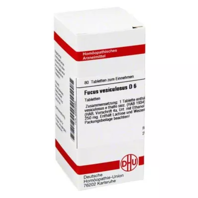 DHU Fucus vesiculosus D 6 tablet, 80 ks