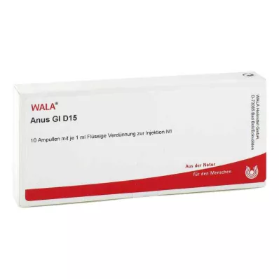 ANUS GL D 15 ampulí, 10X1 ml