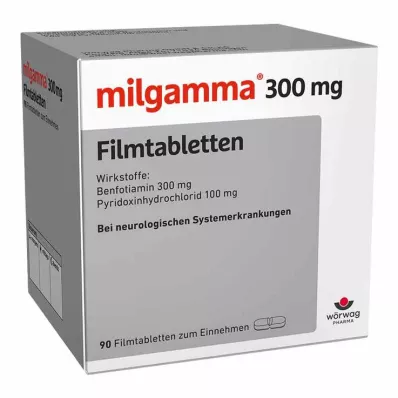 MILGAMMA 300 mg potahované tablety, 90 ks