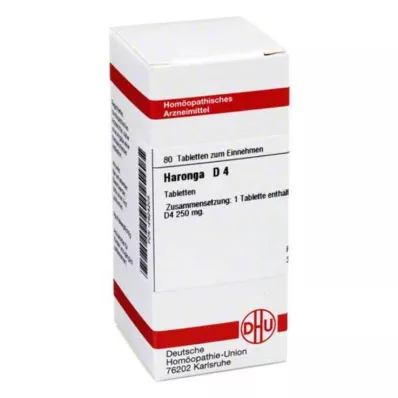 HARONGA D 4 tablety, 80 ks