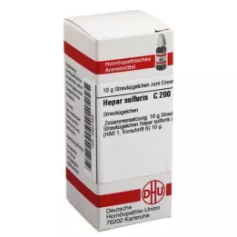 HEPAR SULFURIS C 200 globulí, 10 g