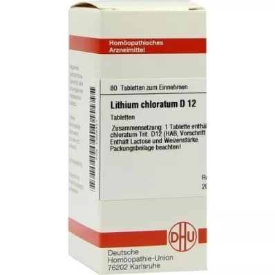 LITHIUM CHLORATUM D 12 tablet, 80 ks