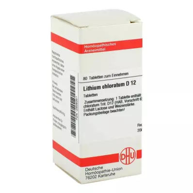 Lithium Chloratum D12 tablety (80 kusů)