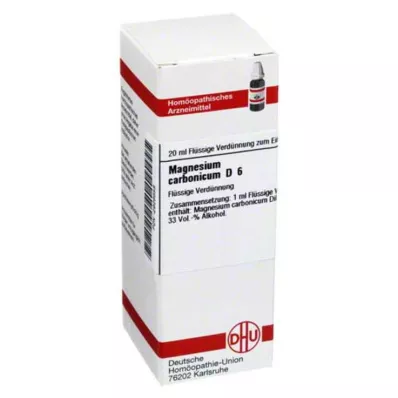 MAGNESIUM CARBONICUM D 6 Ředění, 20 ml
