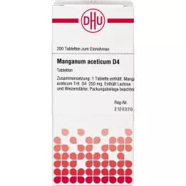 MANGANUM ACETICUM D 4 tablety, 200 ks