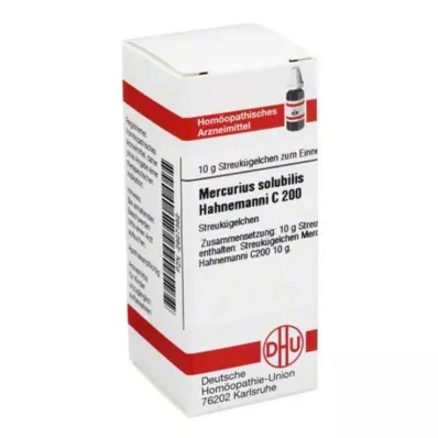 MERCURIUS SOLUBILIS Hahnemanni C 200 globulí, 10 g
