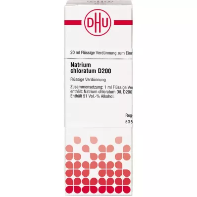 NATRIUM CHLORATUM D 200 ředění, 20 ml