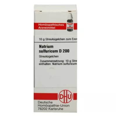 NATRIUM SULFURICUM C 200 globulí, 10 g NATRIUM SULFURICUM C 200 globulí, 10 g