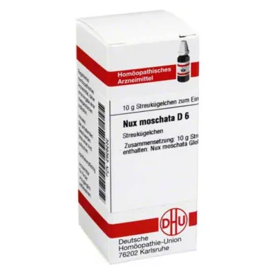 DHU Nux moschata D 6 kuliček, 10 g