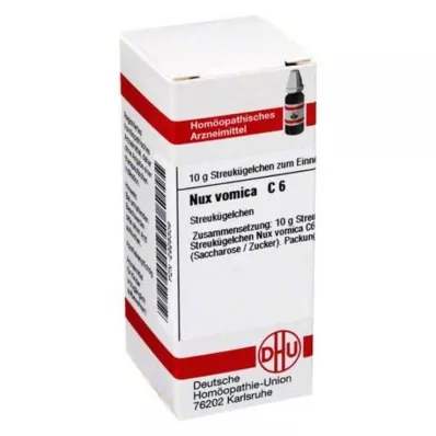 NUX VOMICA C 6 globulí, 10 g