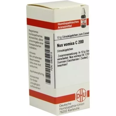 NUX VOMICA C 200 globulí, 10 g