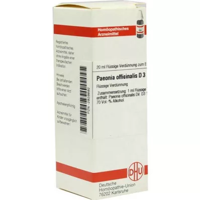 PAEONIA OFFICINALIS D 3 Ředění, 20 ml