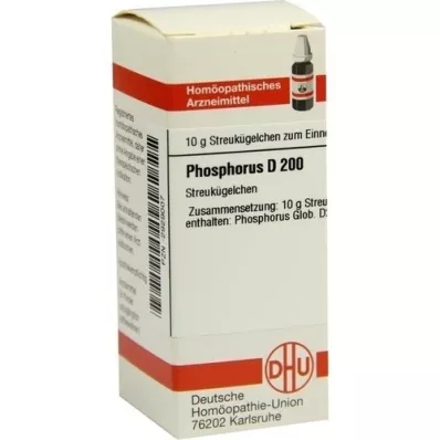 PHOSPHORUS D 200 globulí, 10 g