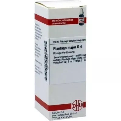 PLANTAGO MAJOR D 4 ředění, 20 ml