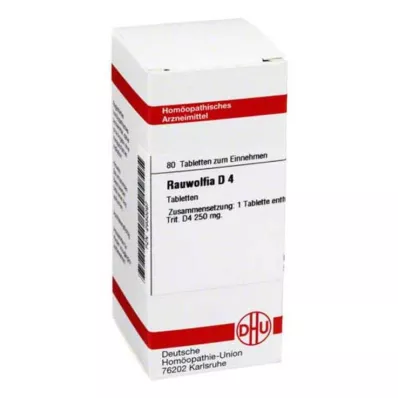 RAUWOLFIA D 4 tablety, 80 ks